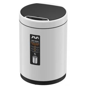 Сенсорное ведро 9 л JAVA S-882-9W белый
