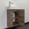 Тумба с раковиной Comforty Асти-40 00-00015420 подвесная, дуб темно-коричневый фото 4