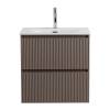 Тумба с раковиной BelBagno UNO-MINI 50 подвесная, Бежевый матовый