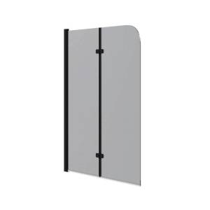 Шторка на ванну Watersense Nancy W00220 профиль черный матовый, стекло тонированное, 100x140