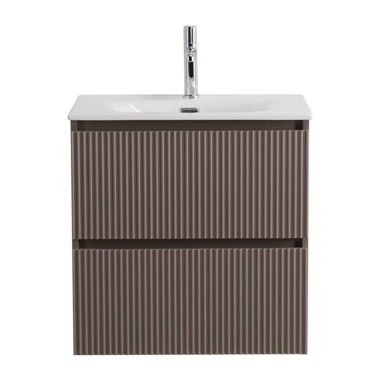 Тумба с раковиной BelBagno UNO-MINI 50 подвесная, Бежевый матовый