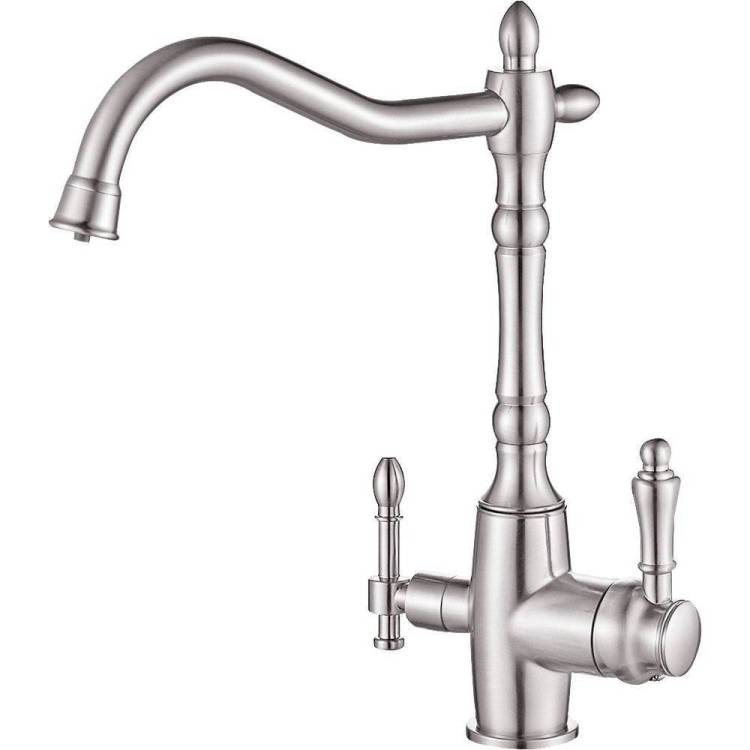 Смеситель для кухни Zorg Steel Hammer SH 812 Satin