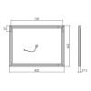 Зеркало Vincea VLM-2B800 60x80 c сенсорным выключателем и диммером фото 4
