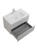 Тумба с раковиной Cezares Duet-N 80 серый жемчужный, раковина CZR-8095-80 фото 4