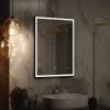 Зеркало Continent Frame Black ЗЛП1207 50 см, с подсветкой, черный матовый фото 2