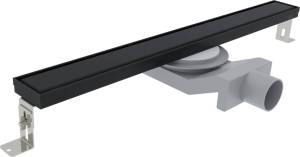Душевой трап (лоток) Plumberia Selection PSL Linear 80 см, черный матовый