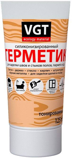 Герметик силиконизированный VGT светло-серый дуб 0.16 кг