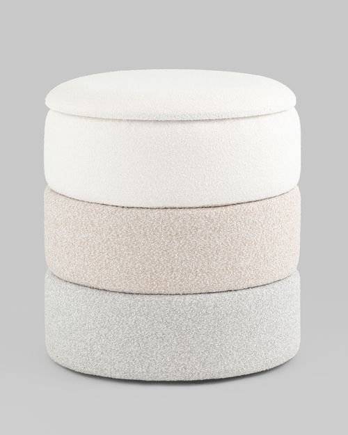 Пуф Stool Group Hive S 19A240L LX-8-9-10 букле бежевый