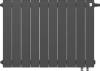 Радиатор биметаллический Royal Thermo Piano Forte 500 VDR noir sable, 10 секций, черный фото 2
