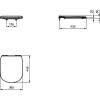 Крышка-сиденье Ideal Standard Tesi T3527V1 с микролифтом, Silk White (Белый матовый) фото 3