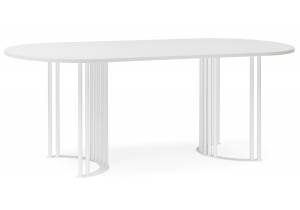 Стол Notta Хьюго О 620418 шагрень пленка, белый 180x90x75.5