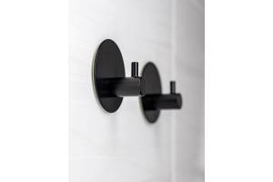 Комплект крючков Bath Plus КМ022 D 5.5 черные, самоклеющиеся