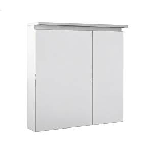 Зеркало-шкаф Briz Сити 232 02-28080-00 00 БЕЛ 80x80x22, белый глянцевый