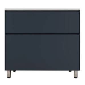 Тумба с раковиной Style Line Лима 90 напольная, графит