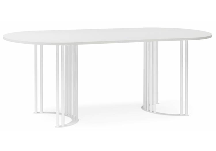 Стол Notta Хьюго О 620418 шагрень пленка, белый 180x90x75.5
