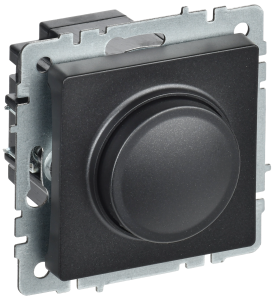 Светорегулятор поворотно-нажимной IEK Brite BR-D20-0600-K02 черный