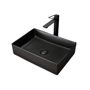 Раковина Gid Geométrico 53360 Bm1204 45 см, черная матовая