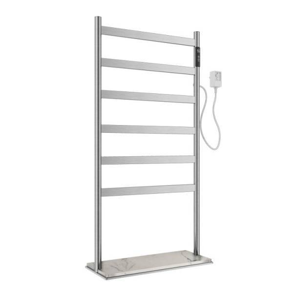 Полотенцесушитель электрический Wonzon & Woghand WW-A406-BR напольный, брашированный никель