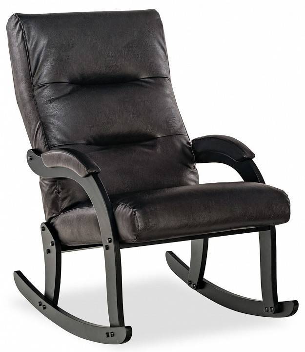 Кресло-качалка Leset Дэми 4687203505929 венге/черный Dundi 108