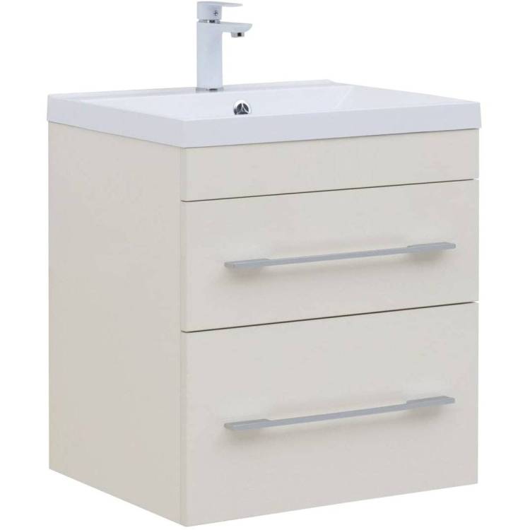 Тумба с раковиной Aquanet Верона 00304537 60 крем, 2 ящика