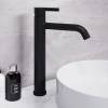 Смеситель для раковины Voda Vessel Black VSL25B высокий, черный фото 2