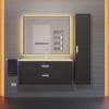 Шкаф-пенал Uperwood Modul 2930205301 с дверцами, матовый, черный, 33 см фото 5