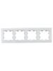 Рамка 4-постовая IEK Brite BR-M42-G-31-K01 белый матовый фото 2