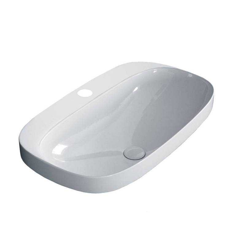 Раковина Scarabeo Moon 5512 41 72 см, белая жемчужная