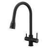 Смеситель для кухни Paulmark Lange La214212-AN с выдвижным изливом, антрацит