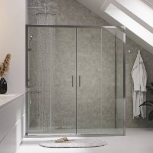 Душевой уголок Wasserkraft Lippe 45S52 профиль хром, стекло прозрачное, 160x100x190