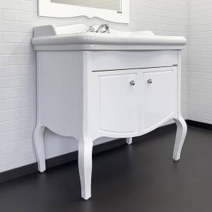 Тумба с раковиной Comforty Лувр-90 00004148935 белый