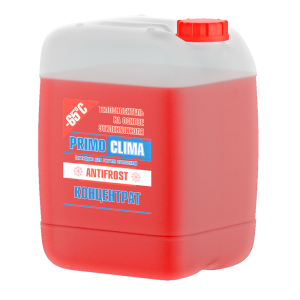 Теплоноситель Primoclima Antifrost концентрат (Этиленгликоль) -65C 10 кг, красный