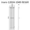 Полотенцесушитель электрический Маргроид Inaro 1200х240, правый, белый матовый фото 6