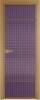 Межкомнатная дверь Profil Doors 4 AX цвет профиля Золото, стекло безопасное 6 мм мору фиолетовое 600x2000