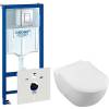 Комплект Унитаз подвесной Villeroy&Boch Subway 2.0 5614R201 alpin + Инсталляция Grohe Rapid SL 38775001 4 в 1 с кнопкой