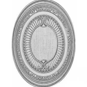 Вставка El Molino Hermes Medallon Poem Plata-Perla 10x14