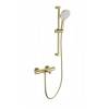 Смеситель для ванны Wonzon & Woghand WW-C2018-A-BG термостатический, с душевым гарнитуром, брашированное золото