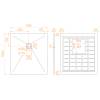 Поддон для душа RGW Stone Tray ST-W 14152910-01-11 белый, 90x100x2.5 фото 4