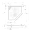 Поддон для душа BelBagno TRAY-BB-P-90-15-W с сифоном, белый, 90x90 фото 5