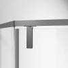 Душевой уголок Vincea Slim-N VSP-4SN100CLGM профиль вороненая сталь, стекло прозрачное, 100x100x195 фото 3