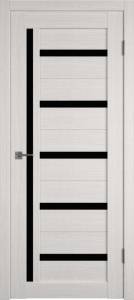 Межкомнатная дверь Владимирская Фабрика Дверей Atum 18 Bianco стекло Black Gloss 800x2000