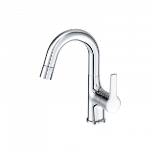 Смеситель для раковины Wonzon & Woghand WW-FE01L212-CR с выдвижным изливом, хром