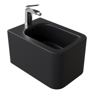 Биде подвесное Boheme Mane 970-BDT-B черный матовый