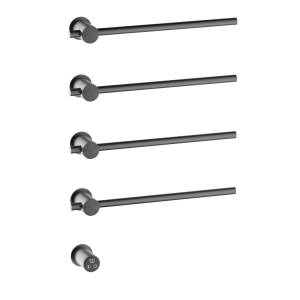 Полотенцесушитель электрический Timo Saona 040/18SM встраиваемый, черное золото