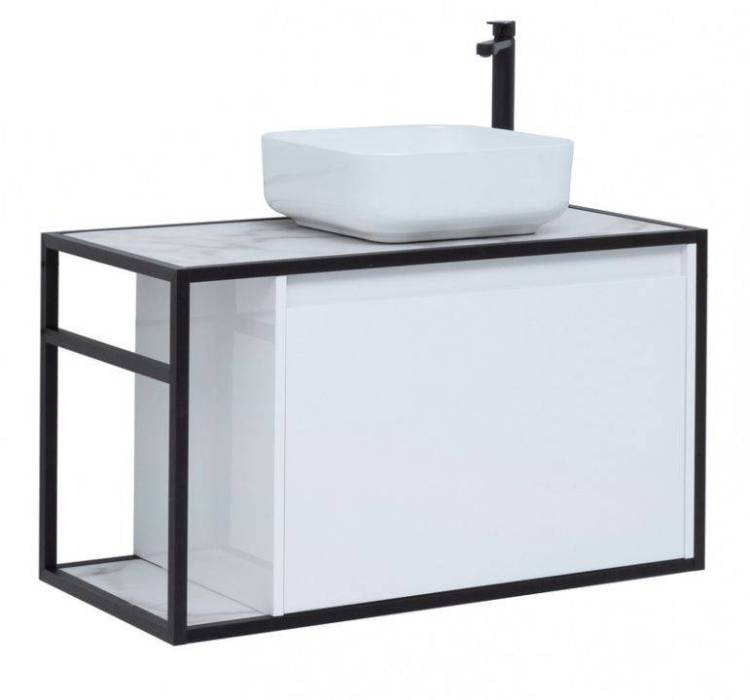 Тумба под раковину Aquanet Nova Lite Loft 90 261651 белый