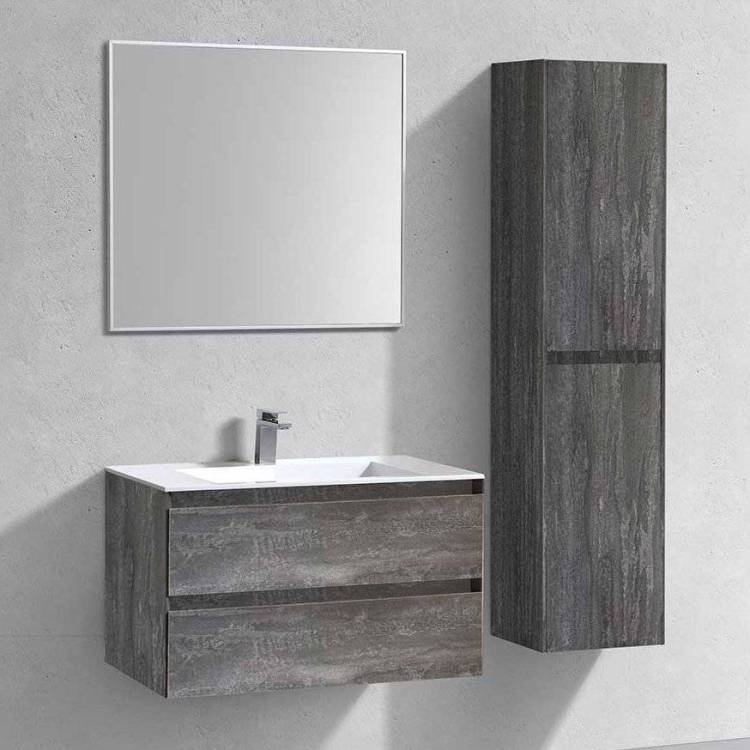 Мебель для ванной Vincea Luka 80 2 ящика, камень