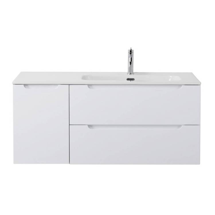 Тумба под раковину BelBagno ETNA-1200-2C-1A-SO-BL-R Bianco Lucido, 120.9x50x46.2