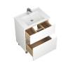 Тумба с раковиной Uncoria Ариль 65 56518 белый, дуб сонома фото 2
