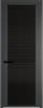 Межкомнатная дверь Profil Doors 2 AGP цвет профиля Серая ночь, стекло безопасное 6 мм мору черный 700x2000