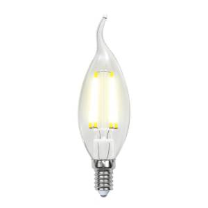 Лампа светодиодная филаментная Uniel Air C LED-CW35-6W/WW/E14/CL GLA01TR